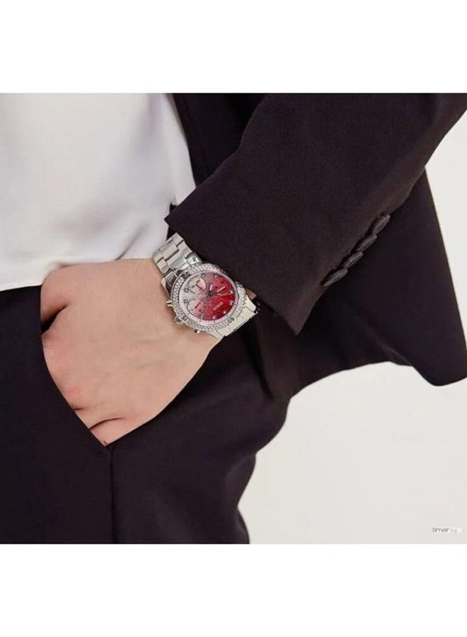 جس ساعة يد كرونوغراف كونفيتي مقاومة للماء طراز W0774L7 women - Image 4