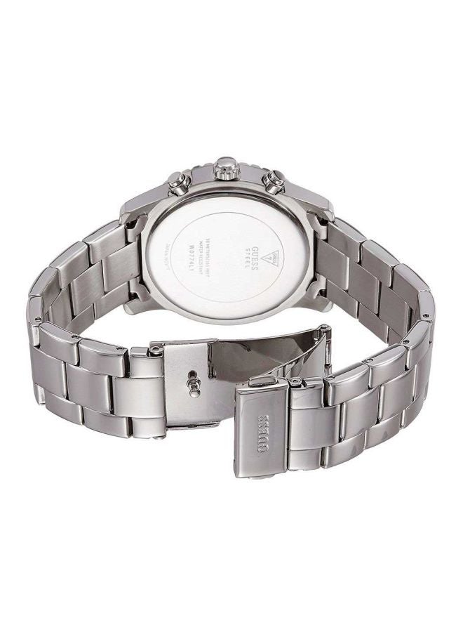 جس ساعة يد بعقارب مقاومة للماء طراز W0774L1 - 38 مم - فضي للبنات - Image 2