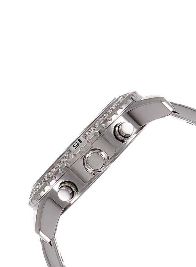 جس ساعة يد بعقارب مقاومة للماء طراز W0774L1 - 38 مم - فضي للبنات - Image 3