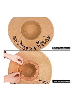 Generic Hello Sunshine Printed Hat Beige/Black  - Image 3