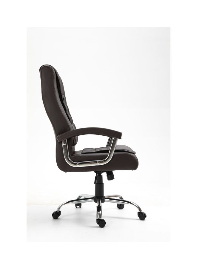 ماهاماي كرسي مكتب دوار بظهر مرتفع ومريح التصميم أسود 52x52x126سم - Image 4