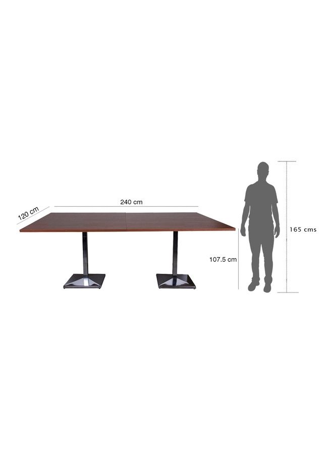 8 Seater Square Modular Bar Table Apple Cherry 240x77.5x120cm