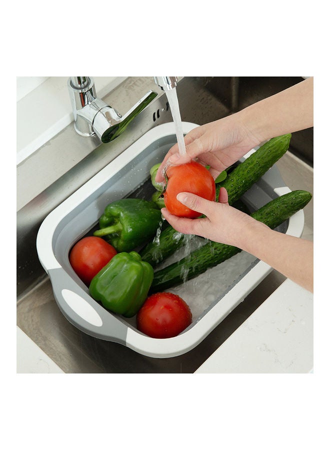 Can Fold Sink Grey/White 40x30x3cm - Image 5