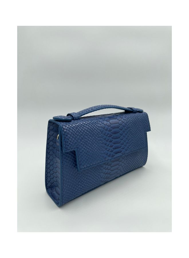 Generic - Trendy Pattern Clutch Bag Blue - Image 1
