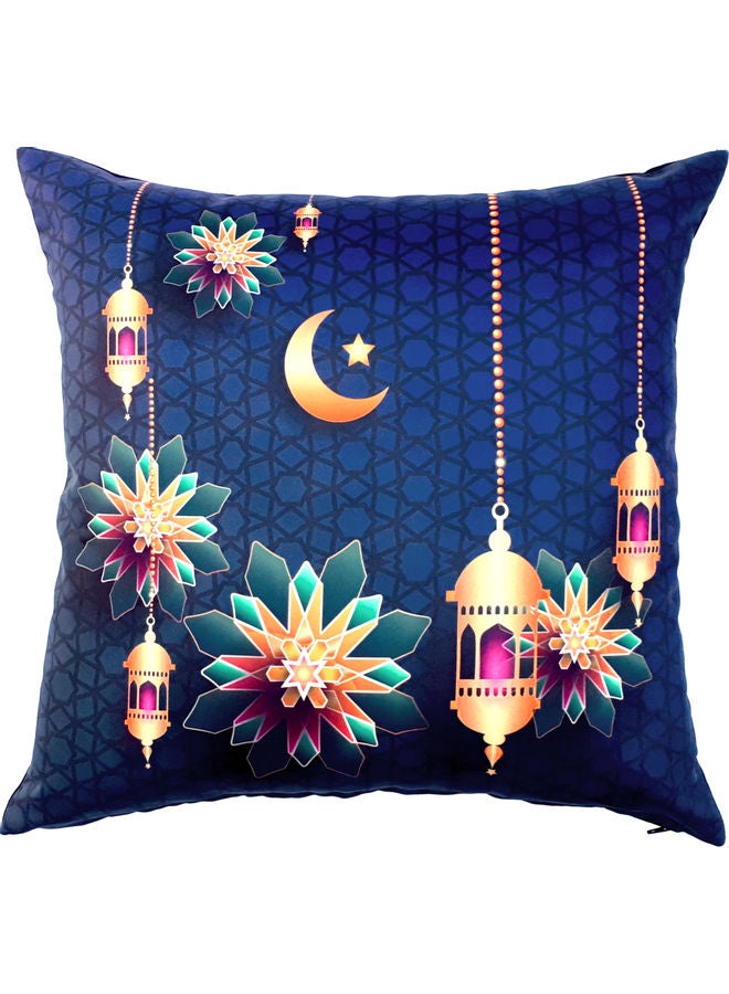 Ramadan Kareem Printed Cushion Cover Multicolour 40x40cm - v1611387333/N43887832A_1