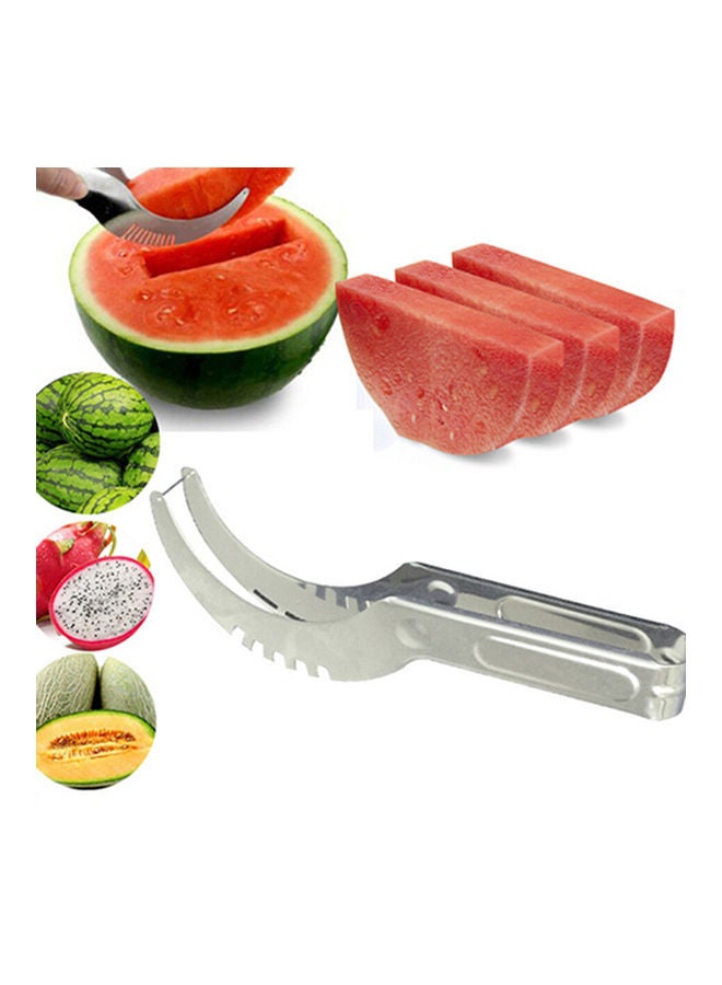 أداة تقطيع الكانتالوب و البطيخ إلي شرائح فضي 22x3x3سم - Image 5