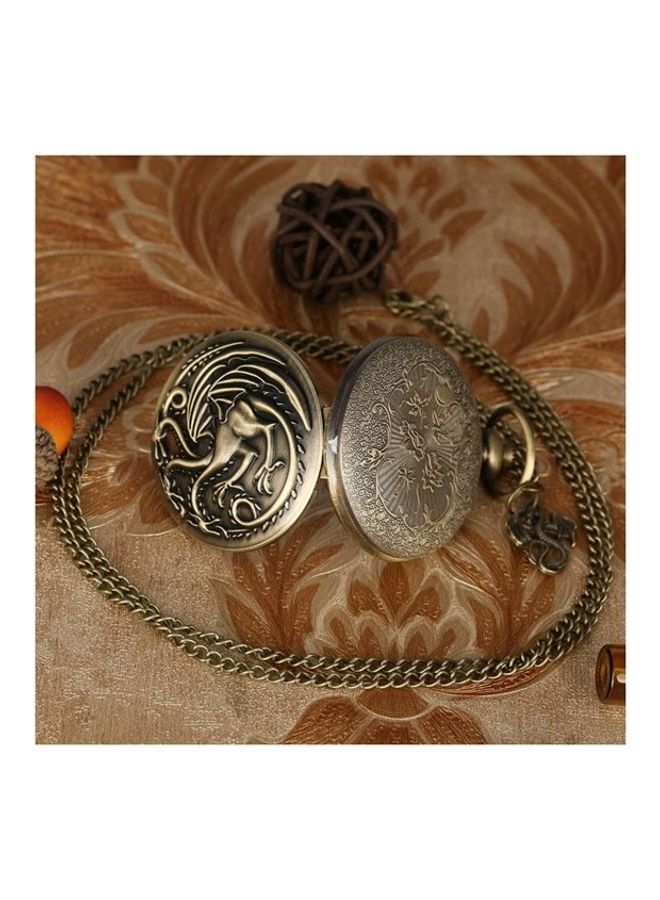 YASH - Dragon Themed Analog Pocket Watch - Image 1