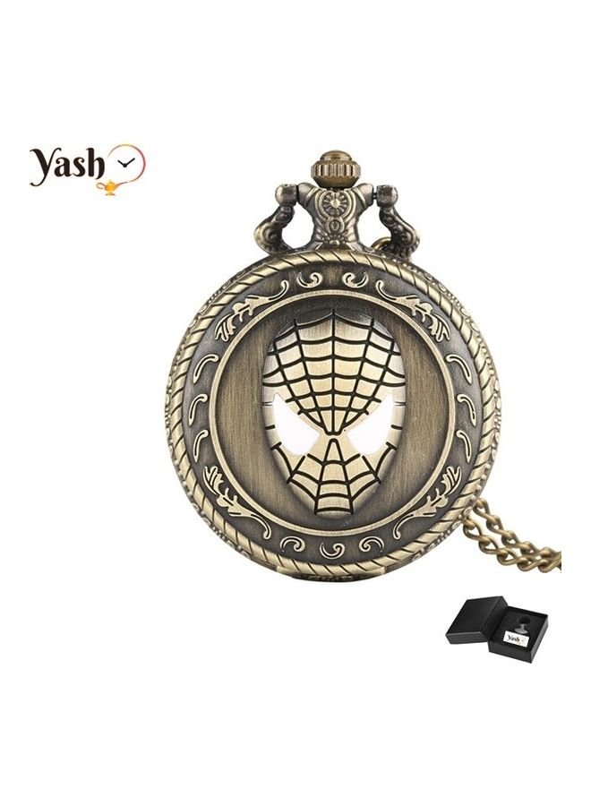 YASH - 3D Spiderman Engraved Analog Pocket Watch - Image 1