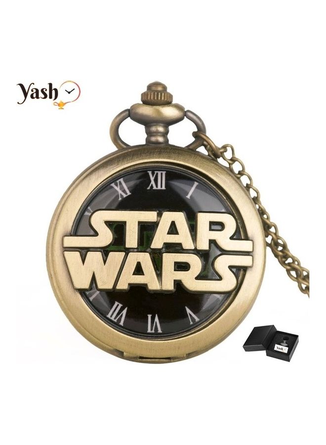 ياش ساعة جيب بعقارب بتصميم كلاسيكي مزين بنقشة فيلم ستار وورز  - Image 2