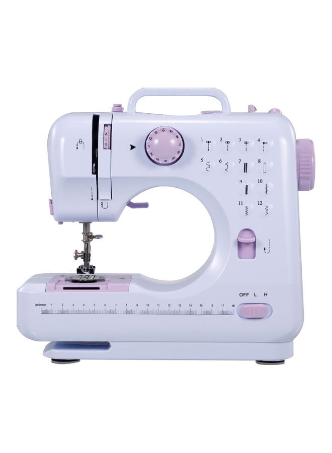 Generic Portable Electric Sewing Machine With Foot Pedal H37650US-su White/Purple  - Image 3