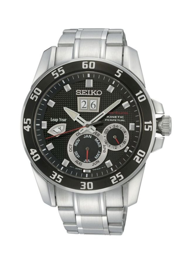 سيكو ساعة يد بعقارب ومقاومة للماء طراز Snp055 للرجال