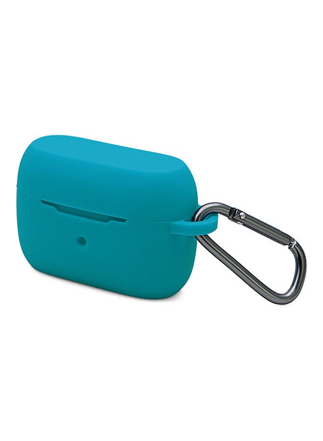 S-Color Silicone Earbud Case With Carabiner For Jabra Elite 85T Green - Image 1