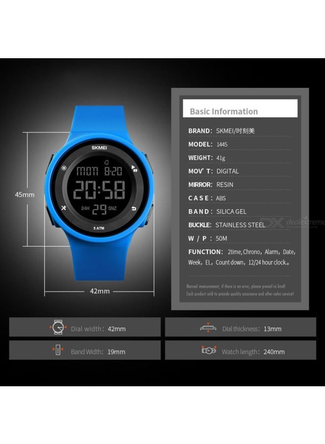 سكمي ساعة يد رقمية ومقاومة للماء طراز 1445 للأولاد - Image 5