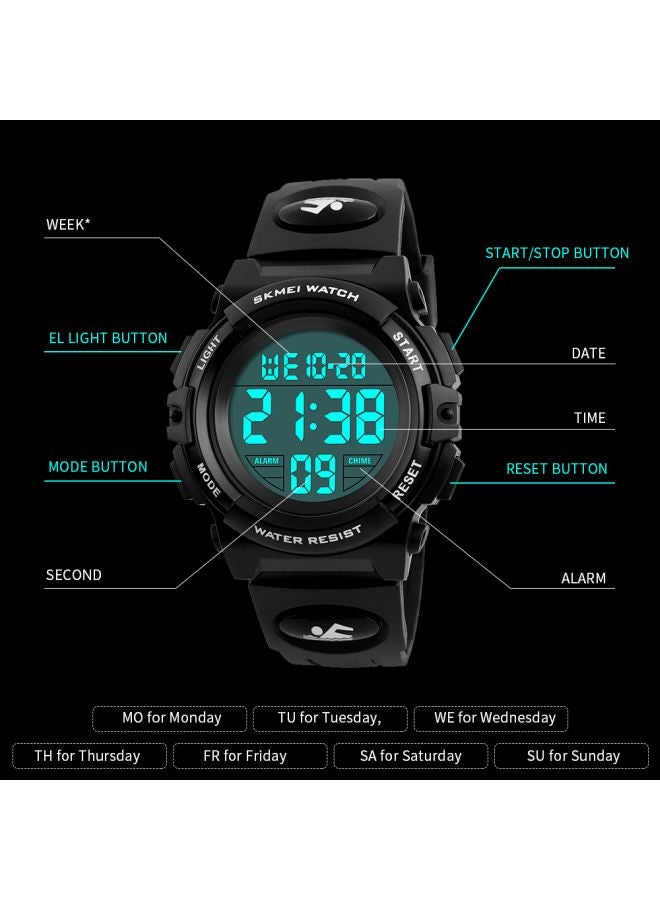 Kids' Water Resistant Rubber Digital Watch 1266 - v1611401771/N26578703A_4