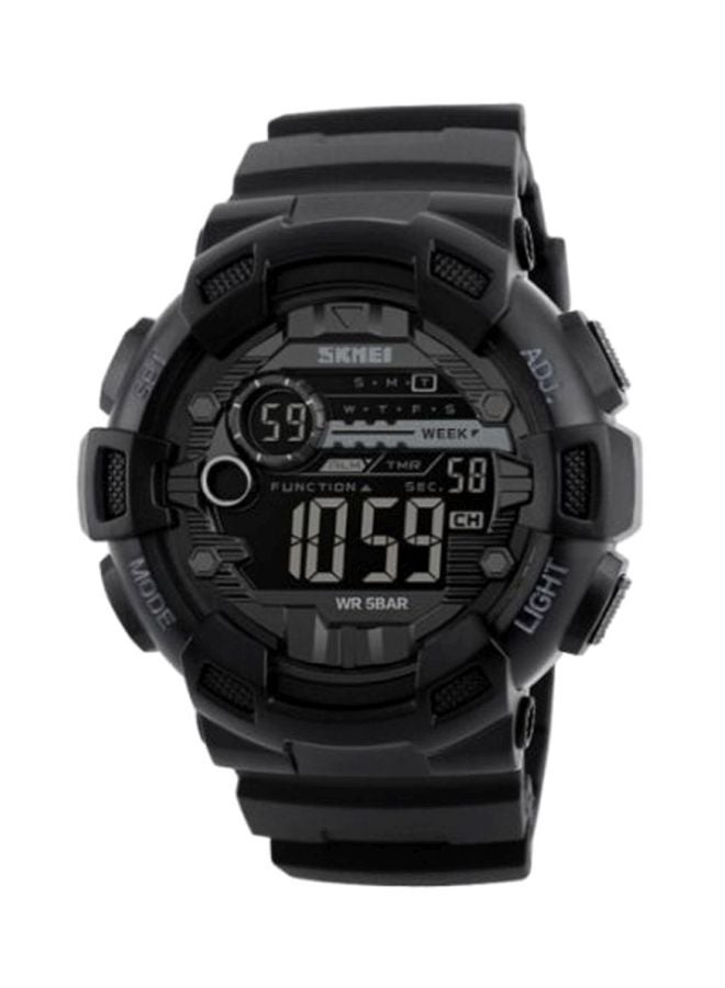 men Water Resistant Digital Watch 1243 - 51 mm - Black - v1611402131/N24758109A_2