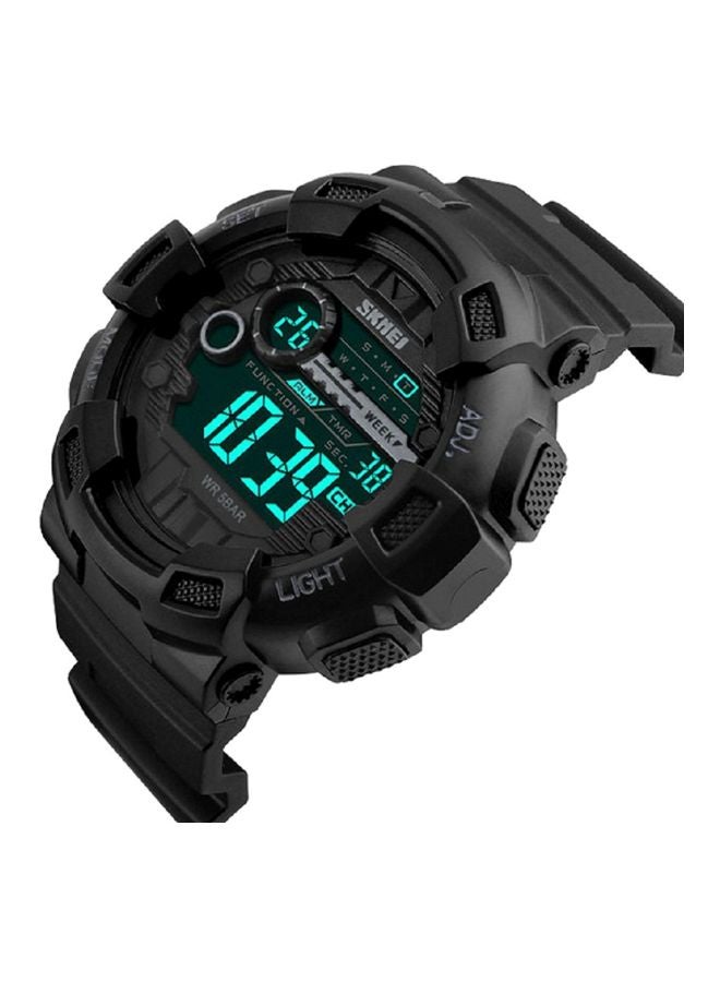 men Water Resistant Digital Watch 1243 - 51 mm - Black - v1611402131/N24758109A_3