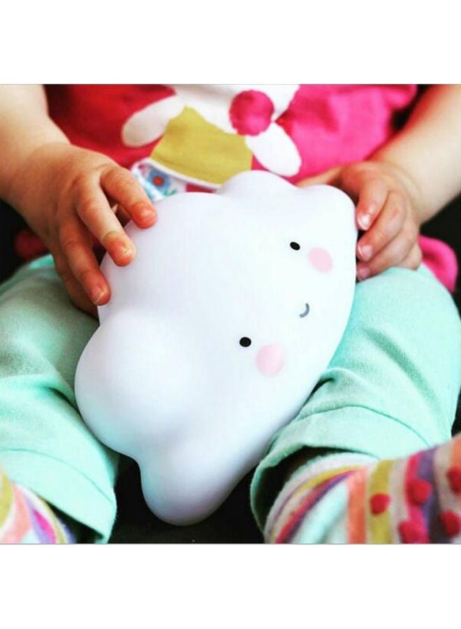 Novelty Cloud Smile Face Lamp White 16.5x16.5x16.5cm - Image 2