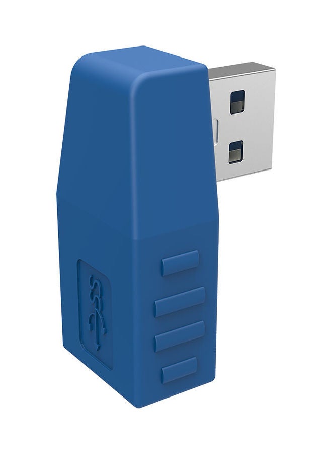 محول USB 3.0 Type-A ذكر أنثى أزرق - Image 1