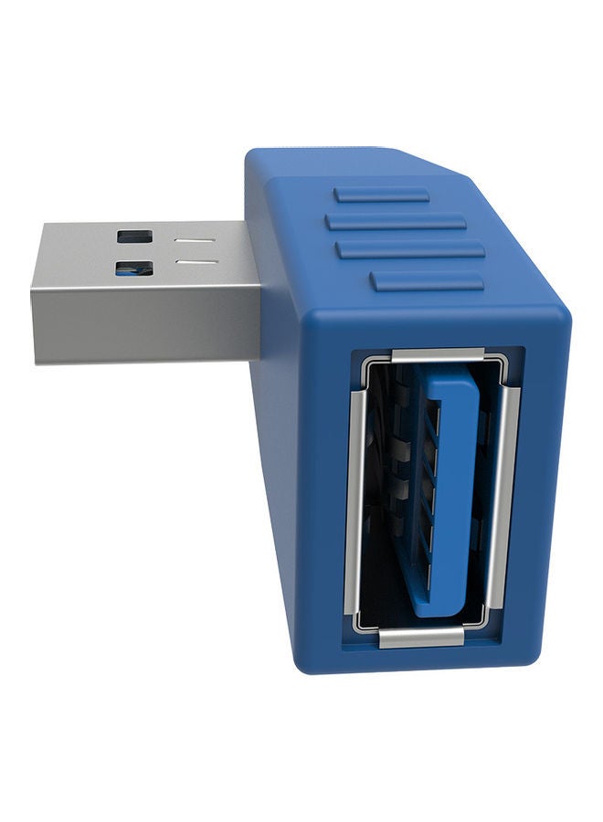 محول USB 3.0 Type-A ذكر أنثى أزرق - Image 2