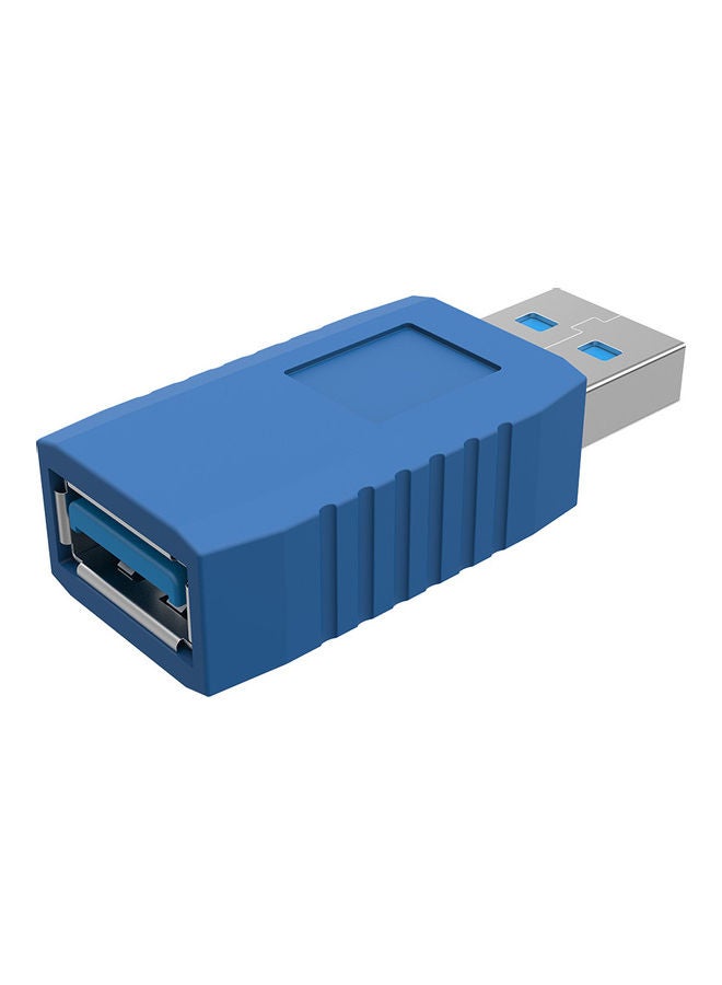 محول USB 3.0 Type-A ذكر أنثى أزرق - Image 1