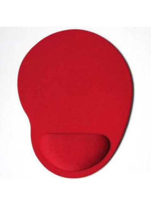Anti Slip Wrist Rest Support Mousepad Gaming Desktop Mouse Pad Wrist Rest  Style:Solid color Red
