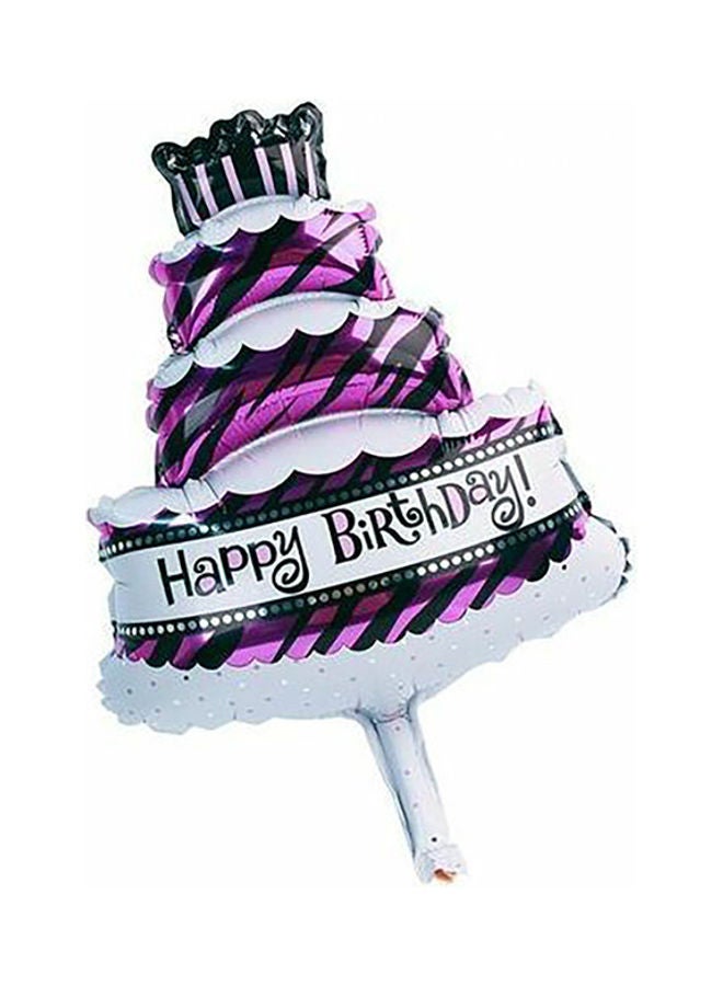 Happy Birthday Cake Foil Balloon