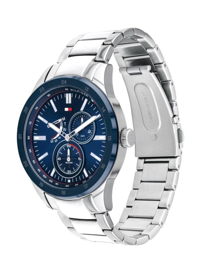 TOMMY HILFIGER Men's Water Resistant Analog Wrist Watch 1791640 - 44 mm - Silver  - Image 5