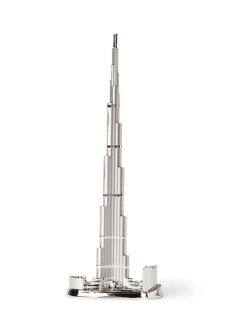 Al Jaber Silver Plated Decorative Burj Al Arab Silver - Image 1