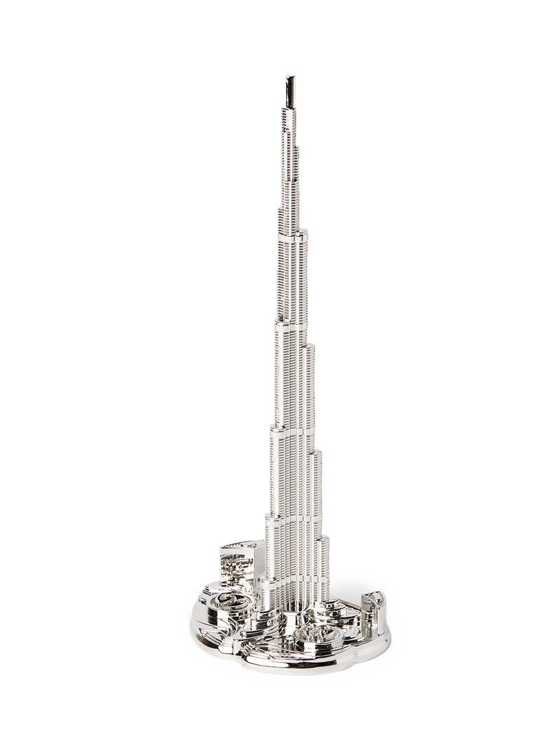 Al Jaber Silver Plated Decorative Burj Al Arab Silver - Image 3