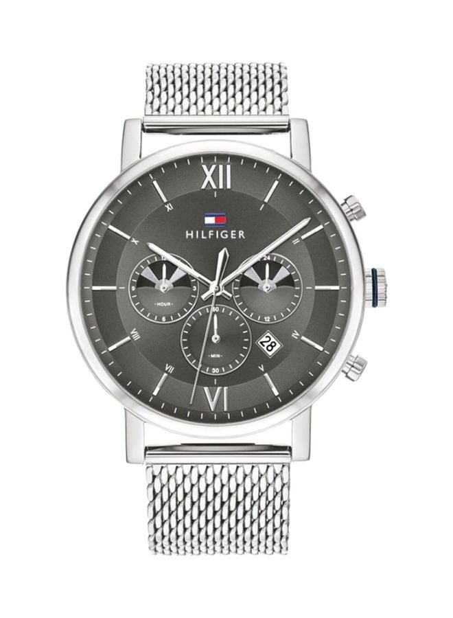 TOMMY HILFIGER Women's Evan Round Shape Metal Chronograph Wrist Watch 44 mm - Black - 1710396 - Image 1