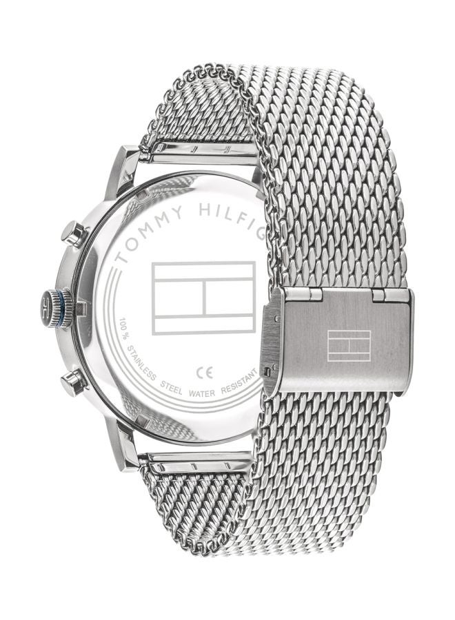 TOMMY HILFIGER Women's Evan Round Shape Metal Chronograph Wrist Watch 44 mm - Black - 1710396 - Image 2