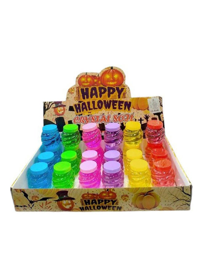 24-Piece Happy Halloween Crystal Soil Slime 