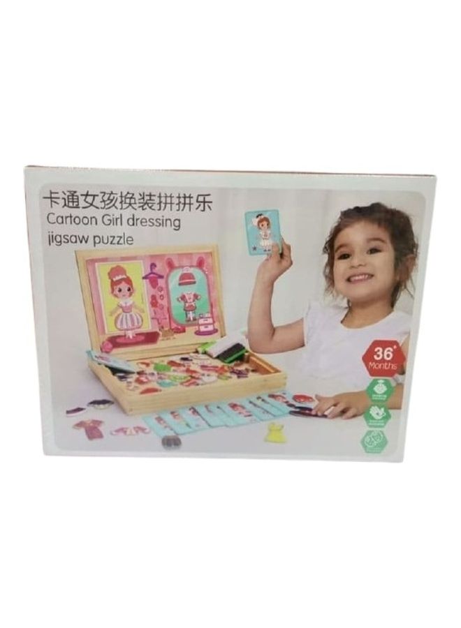 36-Piece Cartoon Girl Dressing Jigsaw Puzzle - Image 2