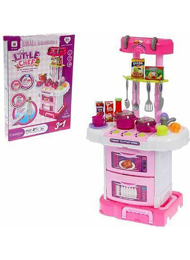 3 في 1 مجموعة ألعاب مطبخ الذواقة الصغيرة - Image 1