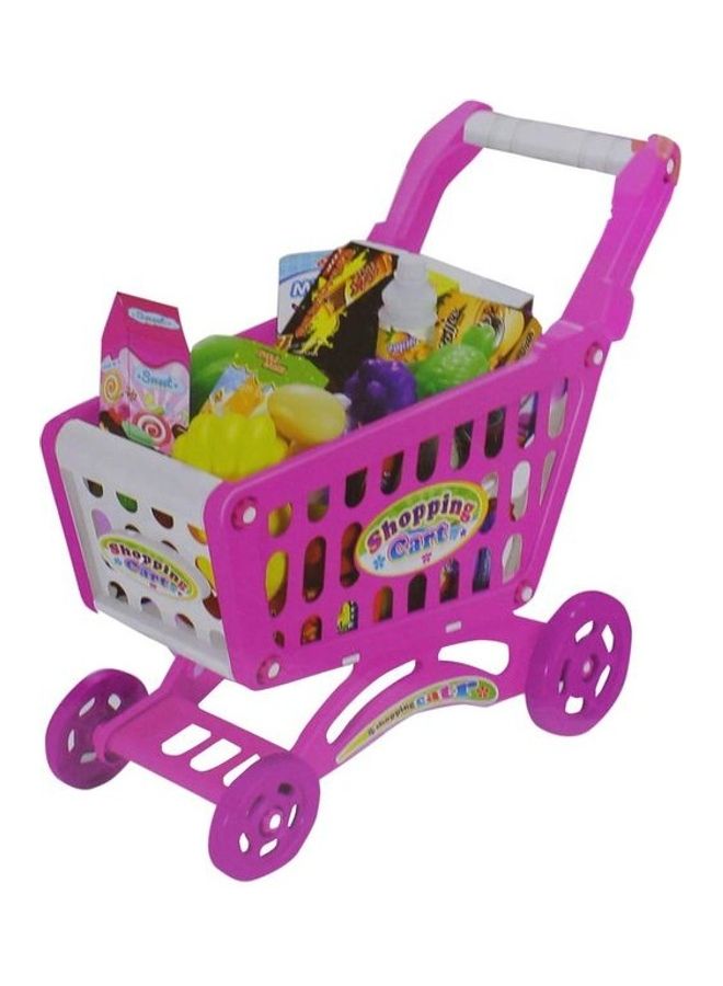 Generic 56-Piece Mini Shopping Cart With Full Grocery Toy Playset  - Image 2