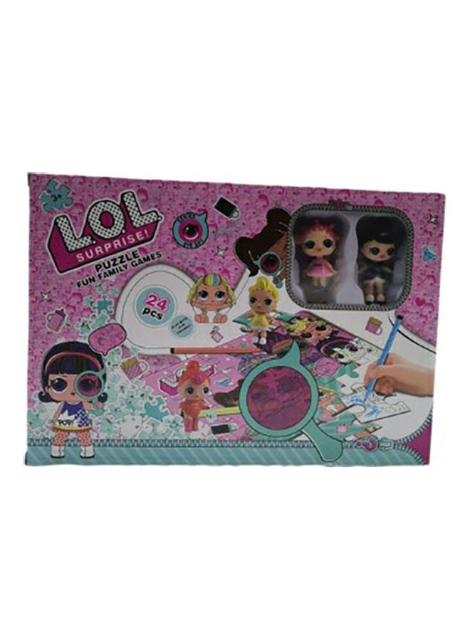 Lol Surpise 24-Piece Fun Family Jigsaw Puzzle Playset  - Image 1