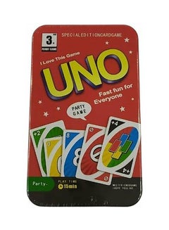 Uno Playing Card In Metal Box