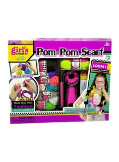 Girl's Creator Pom Pom Scraf Art Craft Game  - Image 1