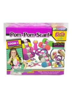 Girl's Creator Pom Pom Scraf Art Craft Game  - Image 2