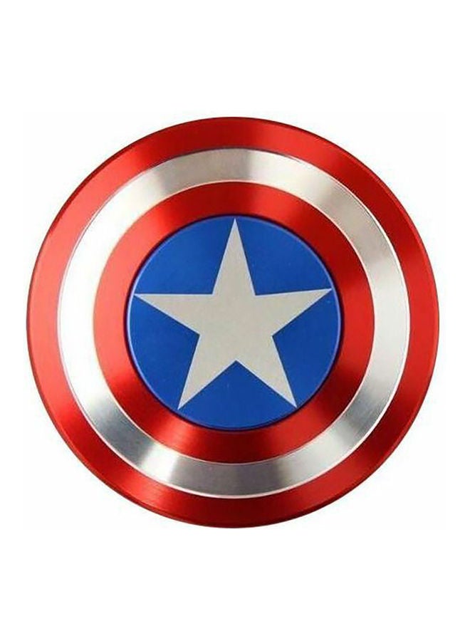 Generic Captain America Shield Finger Fidget Spinner Multicolour 