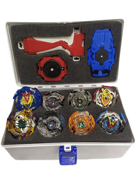 12-Piece Burst Attack Spinning Top Playset Multicolour