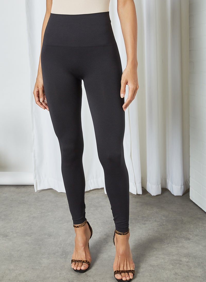 SPANX Look At Me Now Seamless Leggings Very Black  - Image 1
