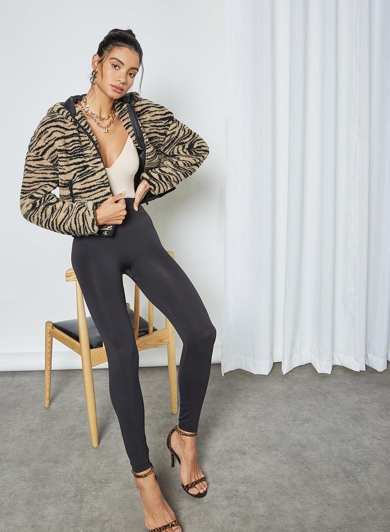 SPANX Look At Me Now Seamless Leggings Very Black  - Image 3