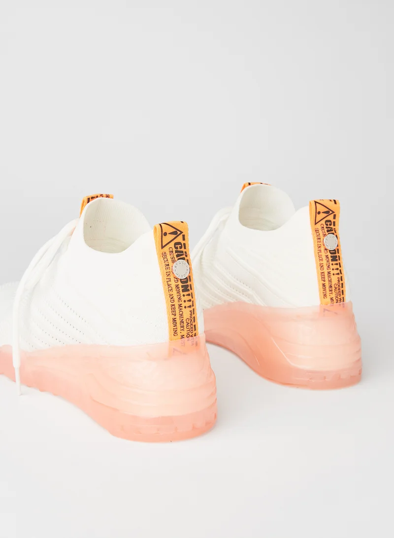 STEVE MADDEN Cello Low Top Sneakers Orange/White