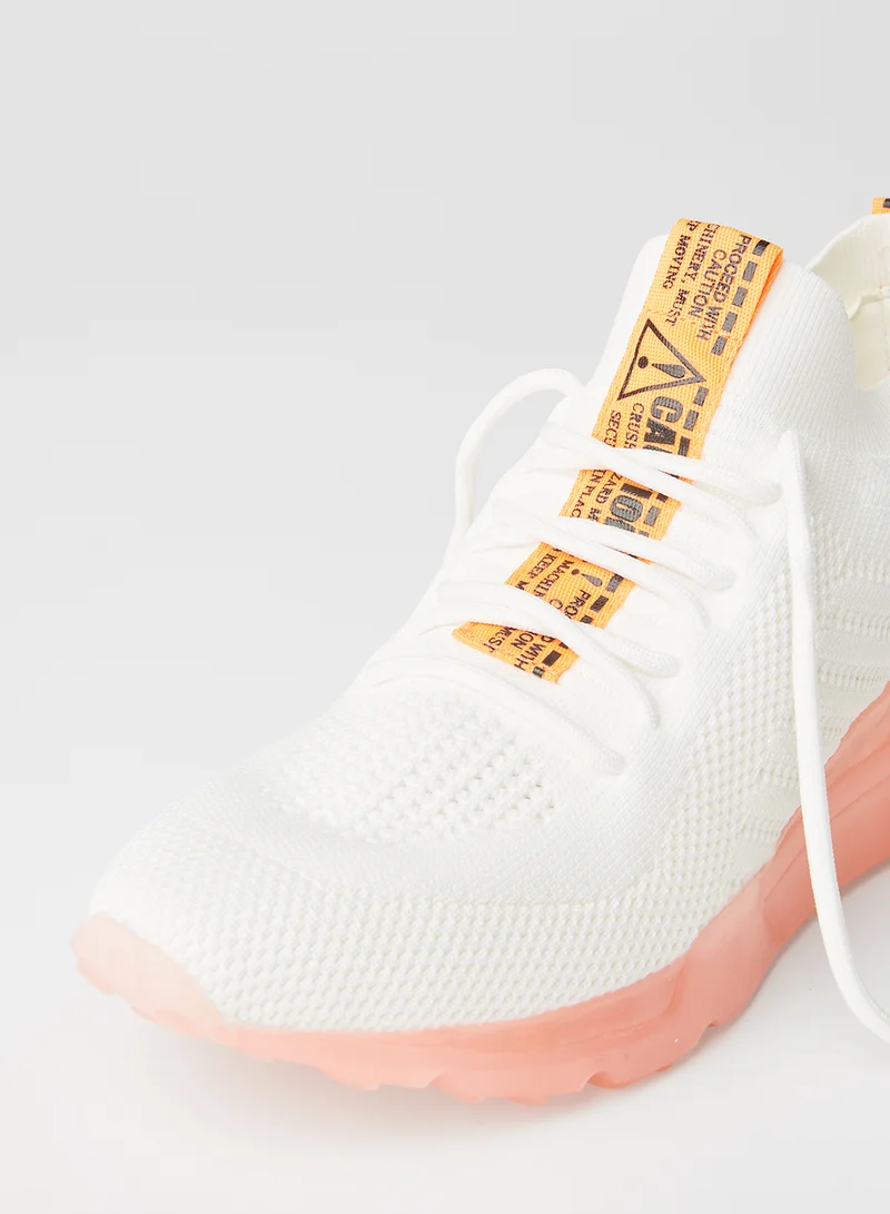 STEVE MADDEN Cello Low Top Sneakers Orange/White