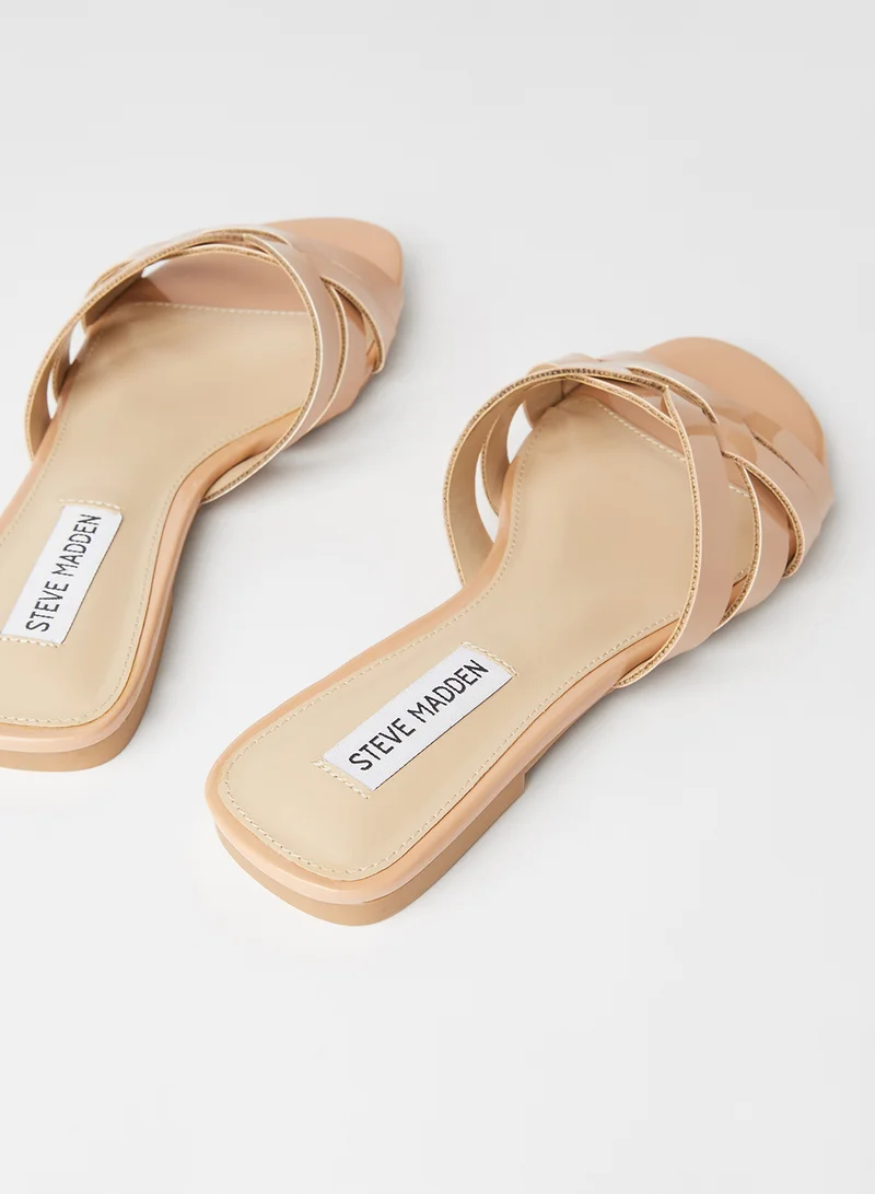 STEVE MADDEN Bexley Leather Sandals Pink