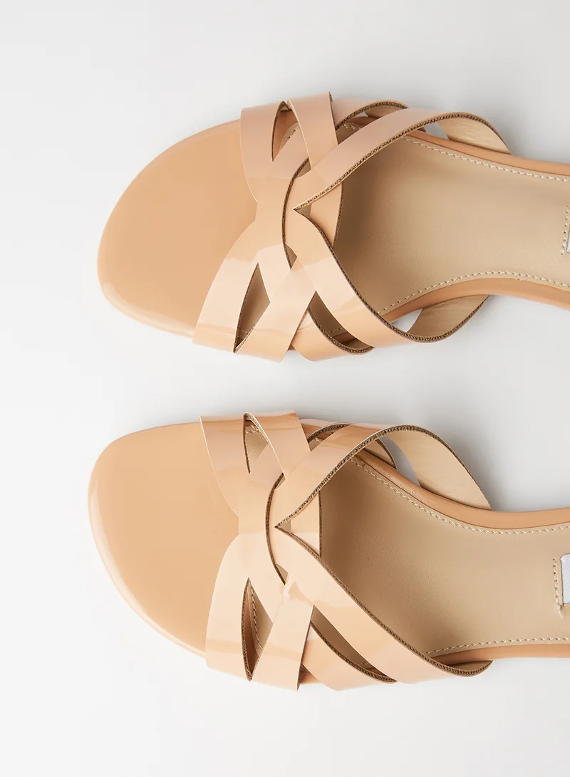 STEVE MADDEN Bexley Leather Sandals Pink