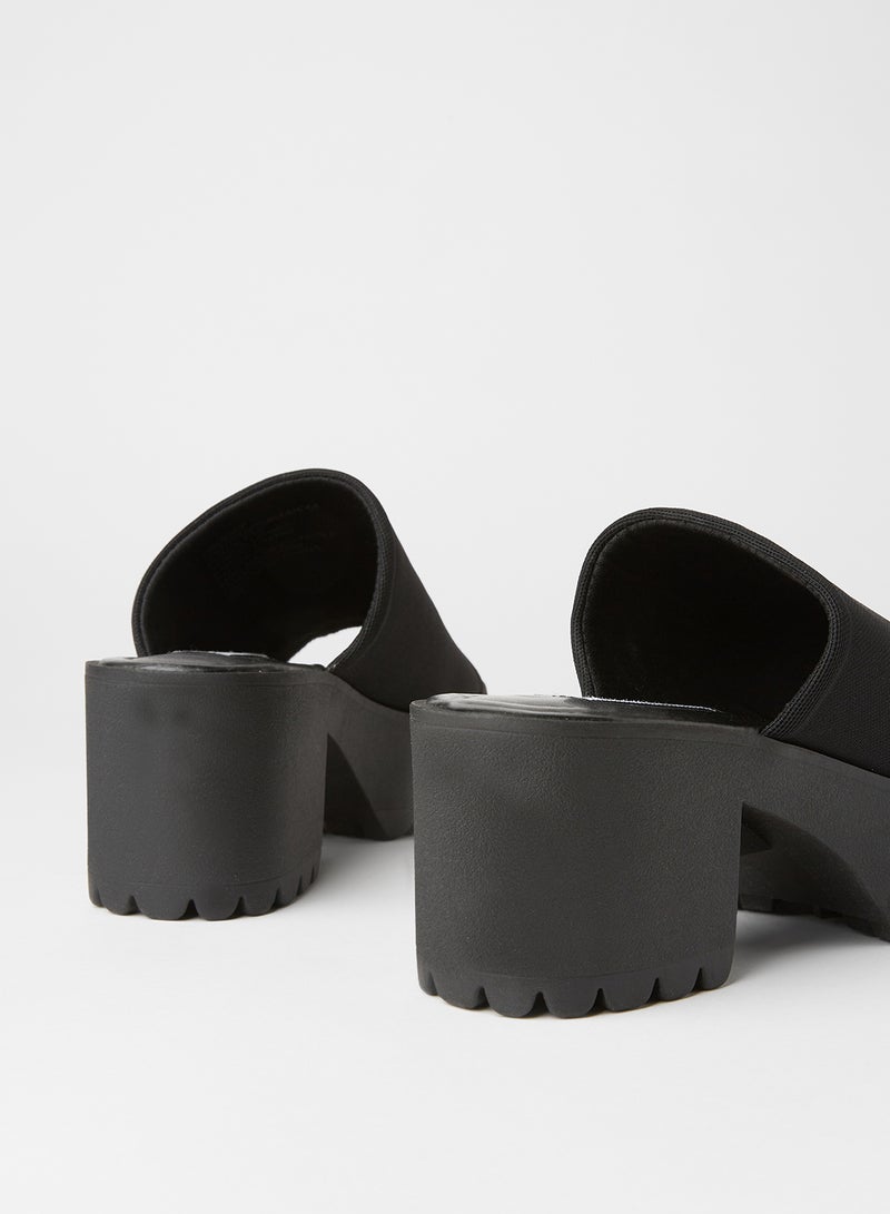 STEVE MADDEN Block Heeled Dress Sandals Black  - Image 3