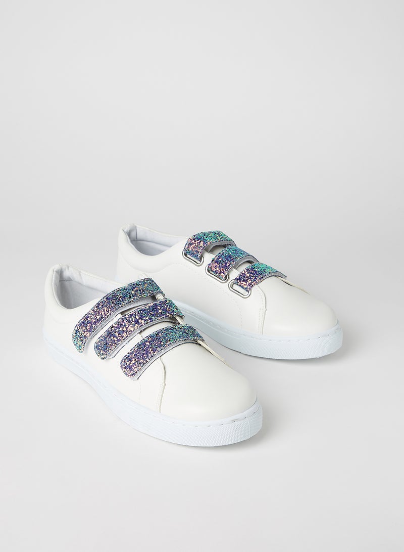 كيوبيد سنيكرز لامع خفيف الوزن أبيض - Image 2