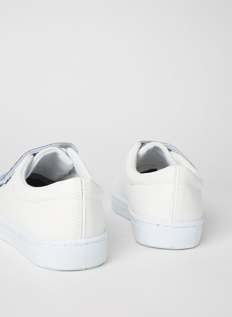 كيوبيد سنيكرز لامع خفيف الوزن أبيض - Image 4